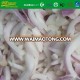 high quality deep IQF 50mm size red onion strips bulk packing brc