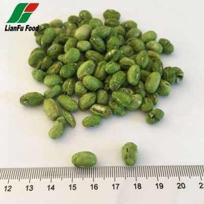 Microwave drying puffed dried green peas